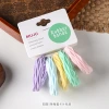 5 clips of hair bands, high-elasticity towel bands, seamless hair ties, fashionable jacquard wavy hair ties, and seamless leather bands details Picture